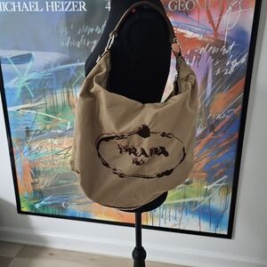 Prada Tan Hobo Bag